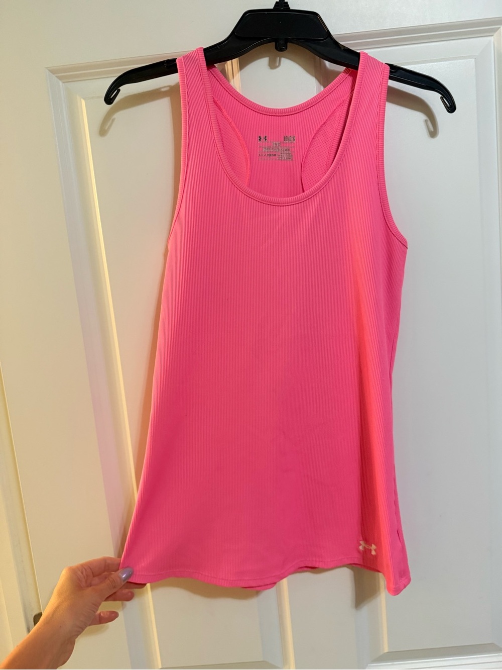 Under armour hot pink large tank top